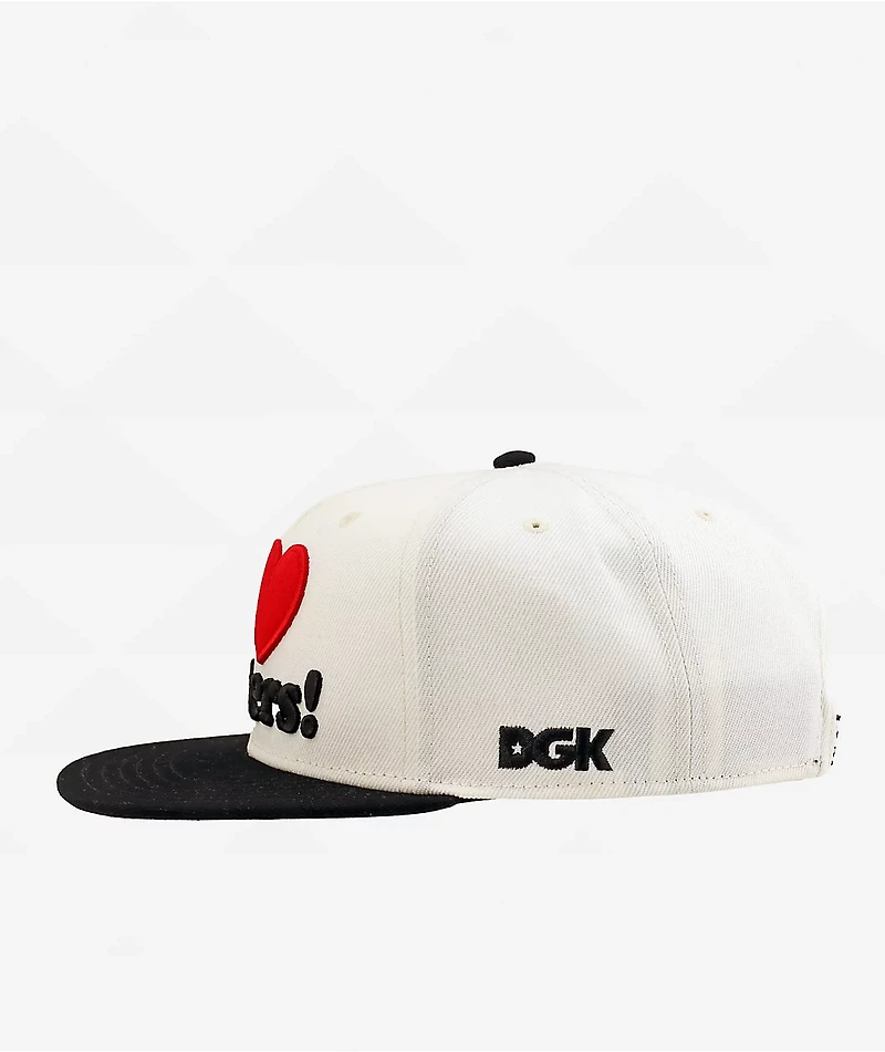 DGK I Love Haters Sand & Black Snapback Hat