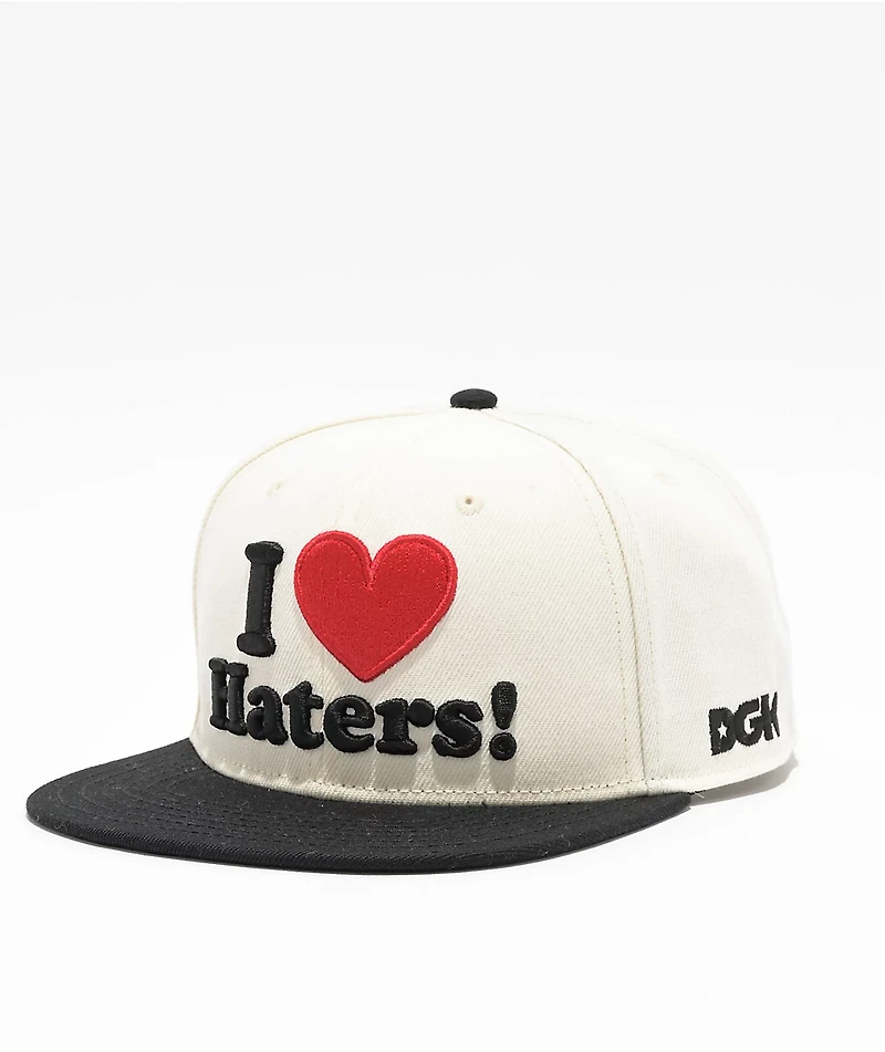 DGK I Love Haters Sand & Black Snapback Hat