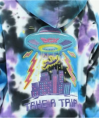 DGK Invade Blue & Purple Tie Dye Hoodie