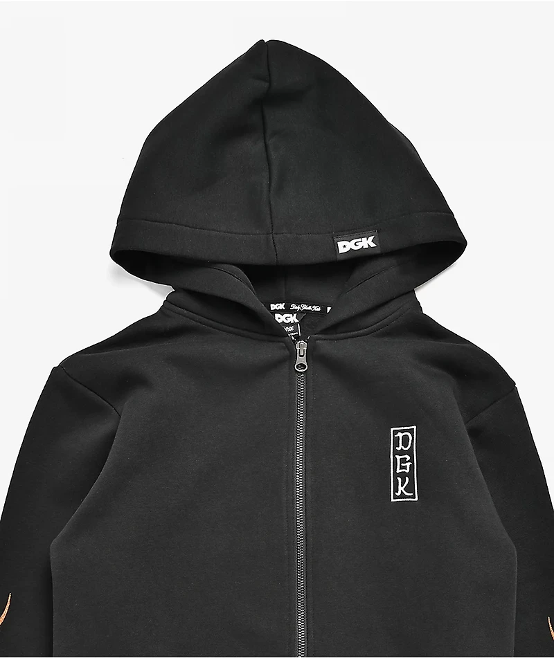DGK Kids Roamer Black Zip Hoodie
