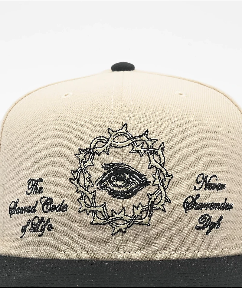DGK Kingdom Natural & Black Snapback Hat