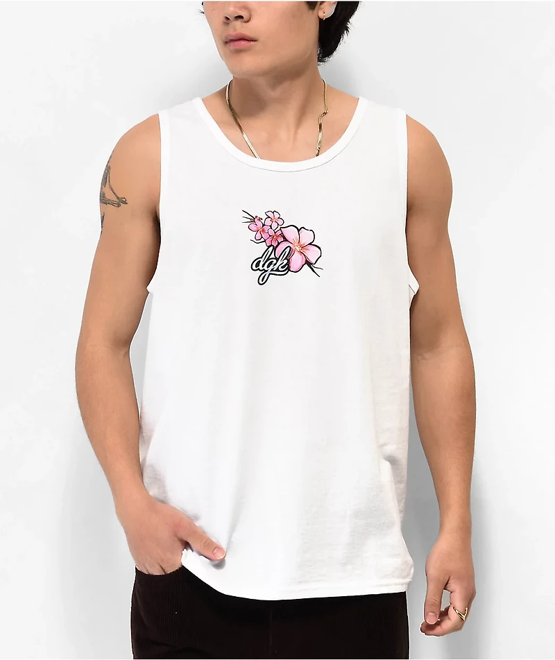 DGK Koi White Tank Top
