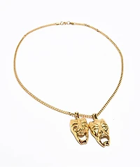 DGK Laugh Now Cry Later 22" Gold Chain Necklace