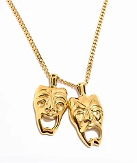 DGK Laugh Now Cry Later 22" Gold Chain Necklace