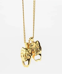 DGK Laugh Now Cry Later 22" Gold Chain Necklace