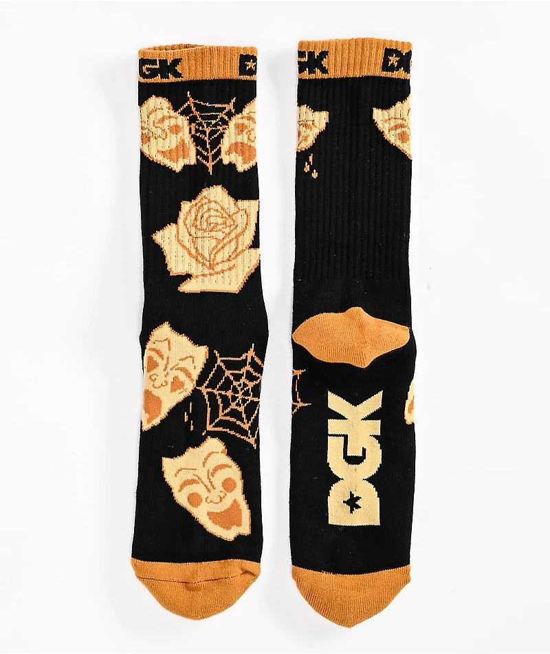 DGK Laugh Now Cry Later Black Crew Socks