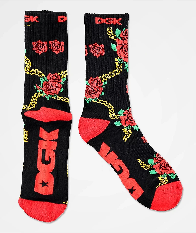DGK Lavish Black Crew Socks