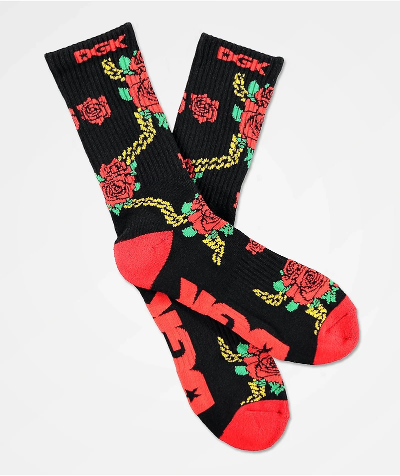 DGK Lavish Black Crew Socks