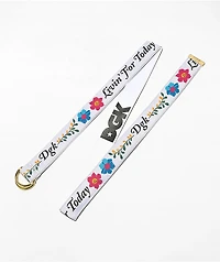 DGK Life D Ring White Web Belt