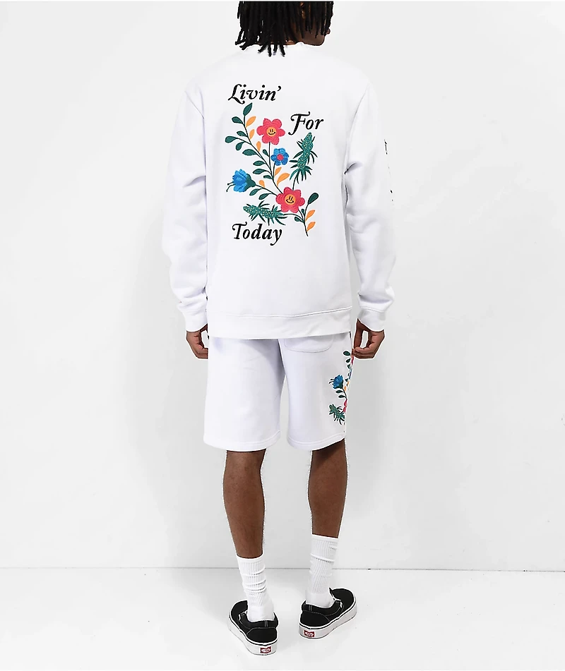 DGK Life White Crewneck Sweatshirt