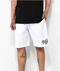 DGK Life White Sweat Shorts