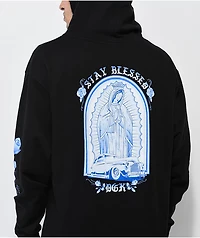 DGK Lo Side Black Fleece Zip Hoodie