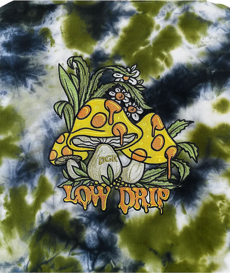 DGK Low Drip Blue & Yellow Tie Dye Hoodie