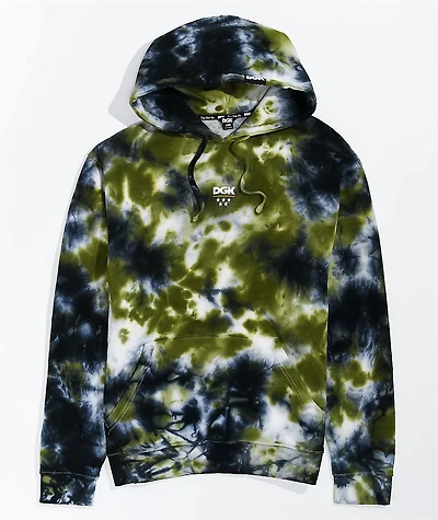 DGK Low Drip Blue & Yellow Tie Dye Hoodie