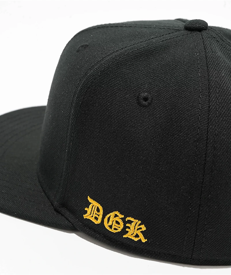 DGK Mercy Black Snapback Hat