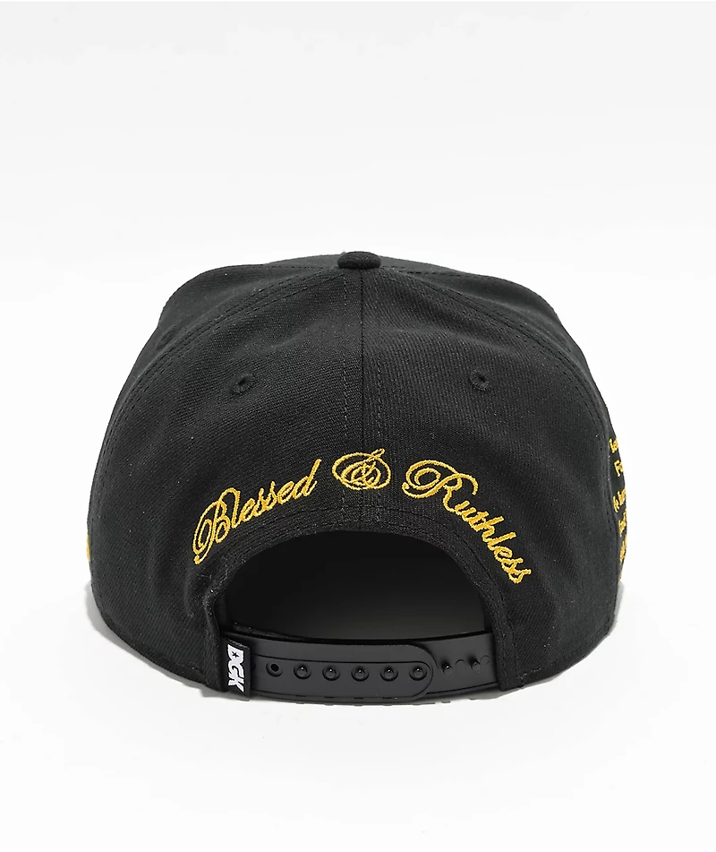 DGK Mercy Black Snapback Hat