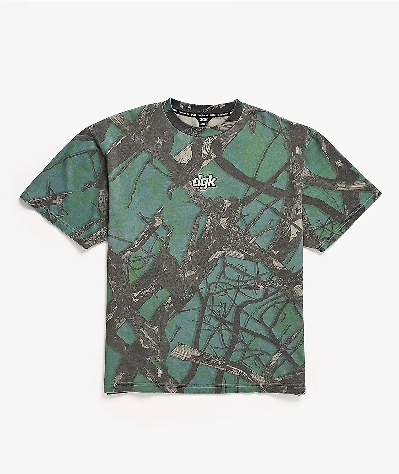 DGK Mint Timber Green Wash Boxy T-Shirt
