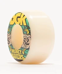 DGK Money Makers 52mm 101a White Skateboard Wheels