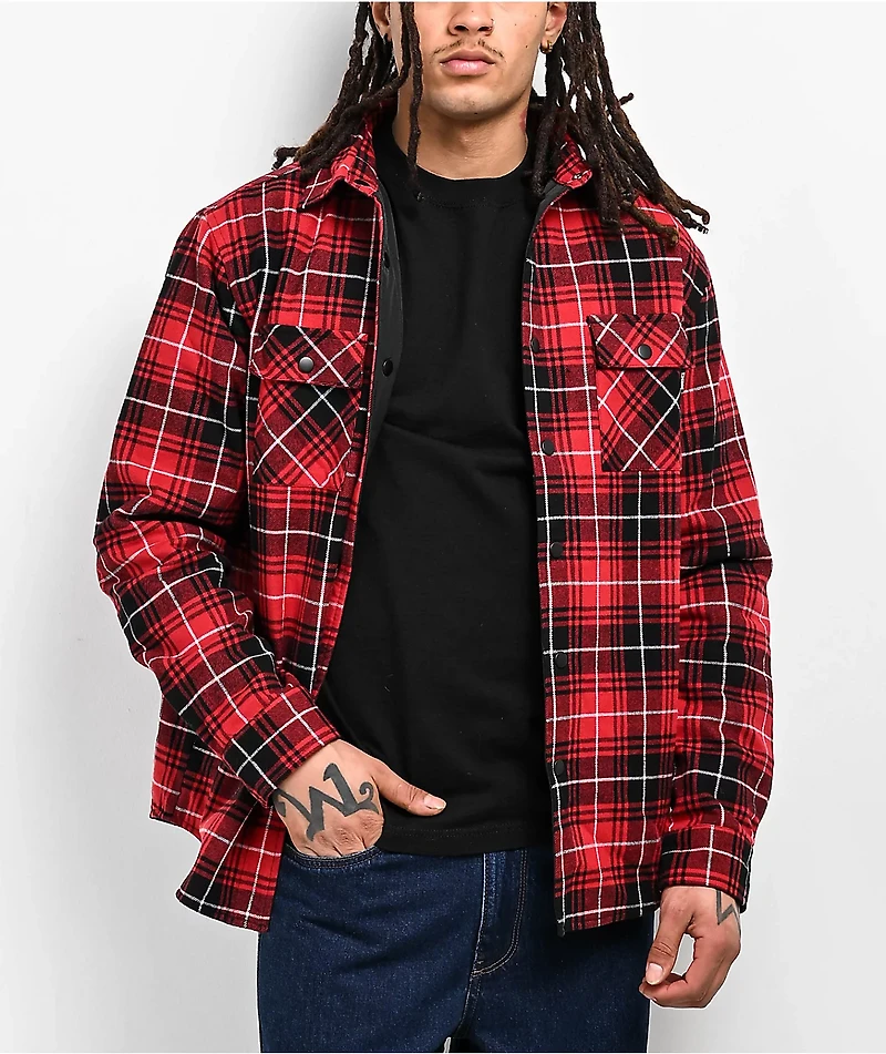 DGK Muerte Red Flannel Shirt Jacket