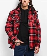 DGK Muerte Red Flannel Shirt Jacket