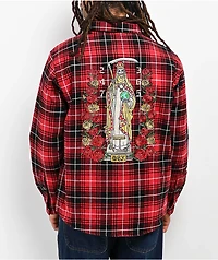 DGK Muerte Red Flannel Shirt Jacket