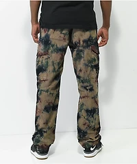 DGK O.G.S Green Tie Dye Camo Cargo Pants