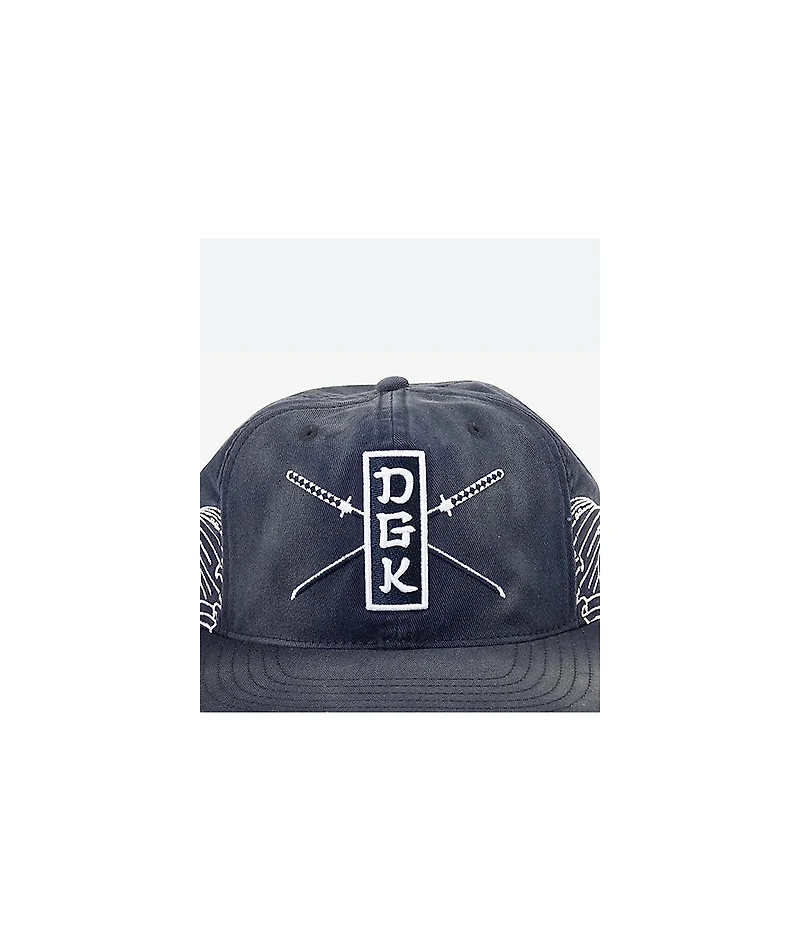 DGK Oceans Splatter Indigo Wash Snapback Hat