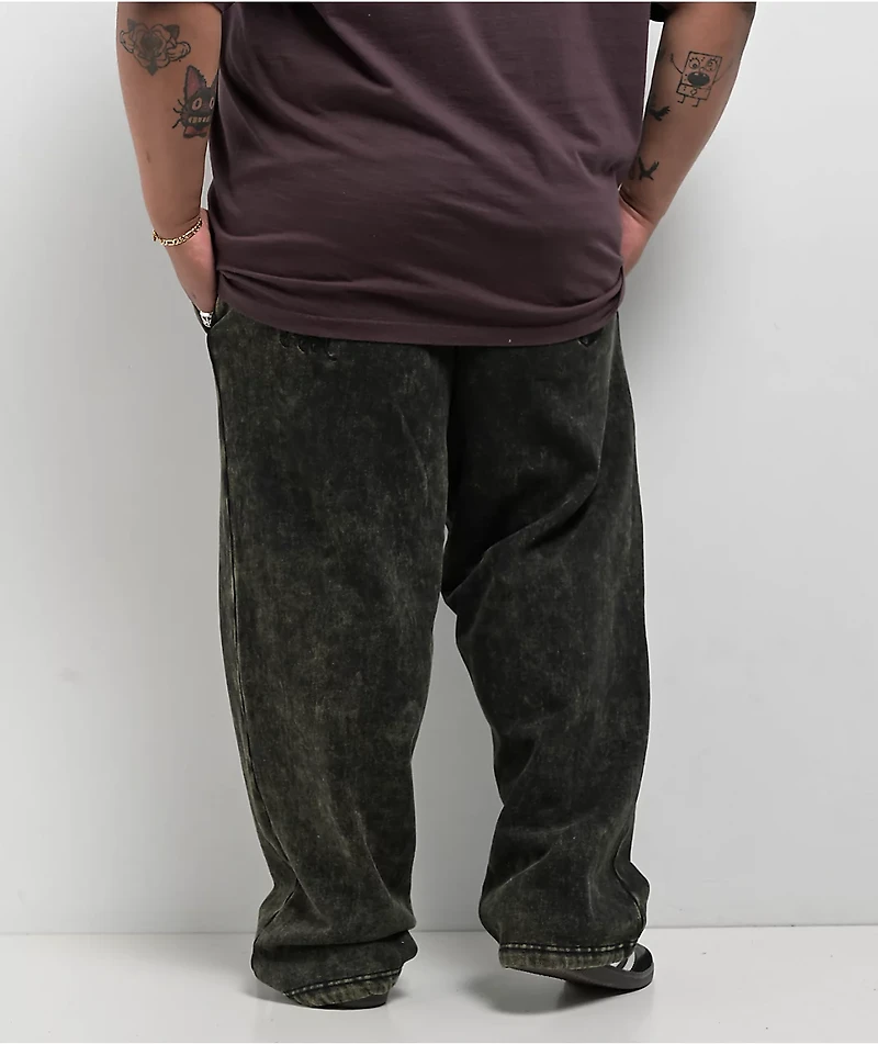 DGK Our Lady Fleece Black Wash Sweatpants