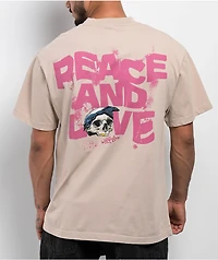 DGK Peace And Love Tan T-Shirt