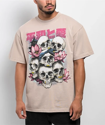 DGK Peace And Love Tan T-Shirt