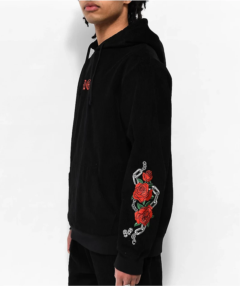 DGK Poetry Black Corduroy Hoodie
