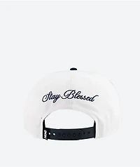 DGK Pray White & Navy Snapback Hat