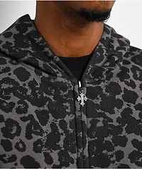 DGK Reckless Black Leopard Zip Hoodie