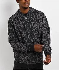 DGK Reckless Black Leopard Zip Hoodie