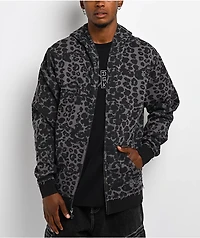 DGK Reckless Black Leopard Zip Hoodie