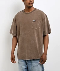 DGK Redemption 2.0 Brown Wash Pocket T-Shirt