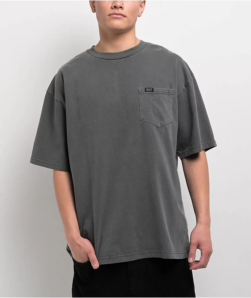 DGK Redemption 2.0 Heavyweight Charcoal Pocket T-Shirt