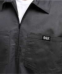 DGK Redemption Charcoal Quarter Zip Work Shirt