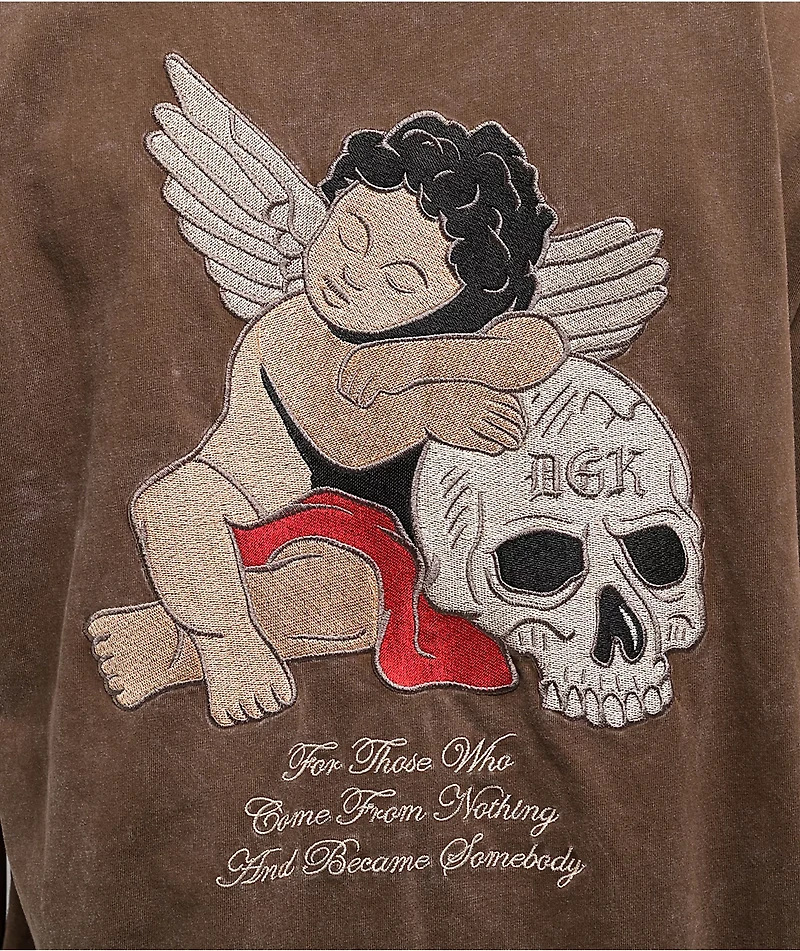 DGK Represent Heavyweight Brown Wash T-Shirt