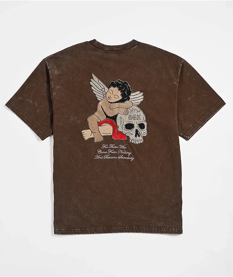 DGK Represent Heavyweight Brown Wash T-Shirt