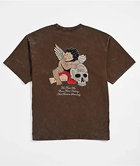 DGK Represent Heavyweight Brown Wash T-Shirt