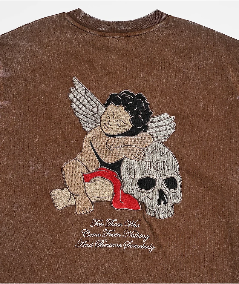 DGK Represent Heavyweight Brown Wash T-Shirt