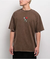 DGK Represent Heavyweight Brown Wash T-Shirt