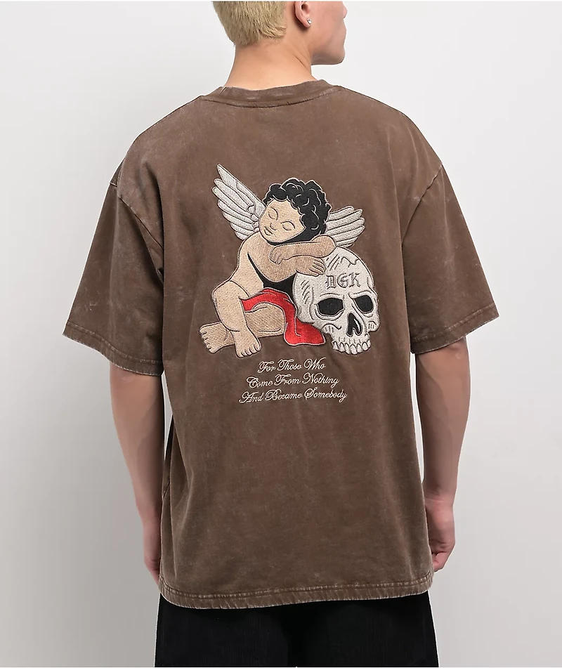 DGK Represent Heavyweight Brown Wash T-Shirt