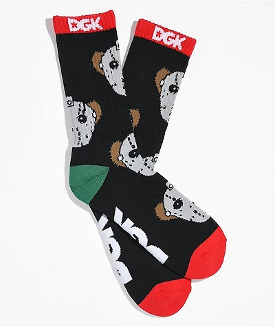 DGK Rival Black Crew Socks