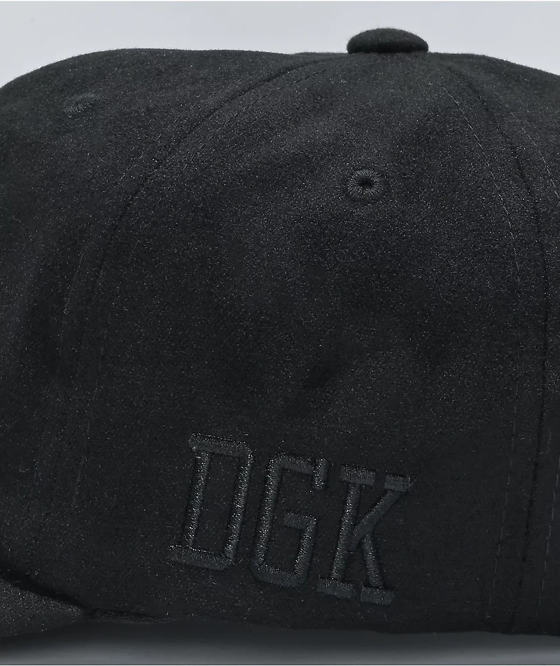 DGK Rival Black Strapback Hat