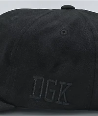 DGK Rival Black Strapback Hat