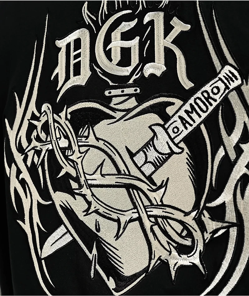 DGK Sacred Black & Natural 2fer Long Sleeve T-Shirt