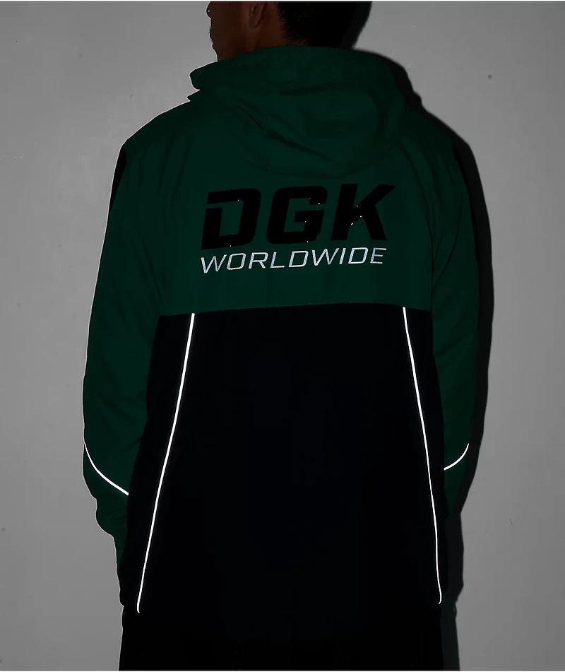 DGK Saga Green & Black Windbreaker Jacket
