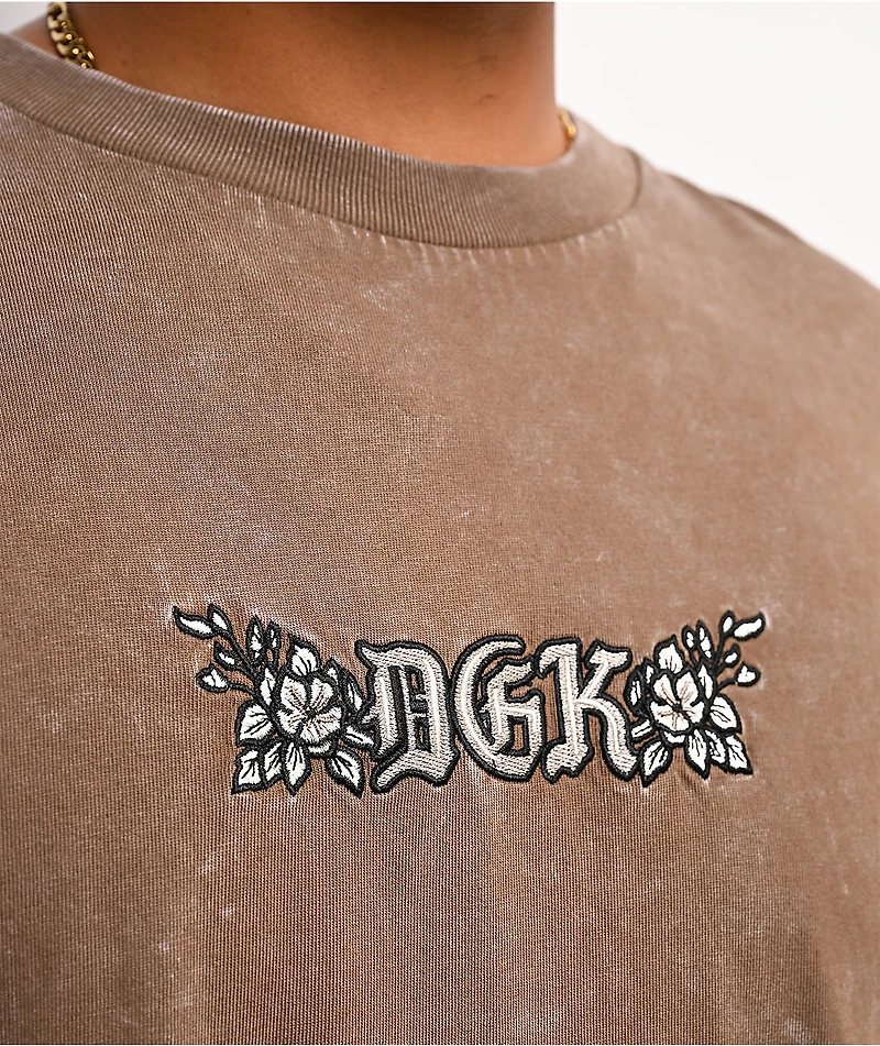 DGK Saint Light Brown Wash Boxy T-Shirt